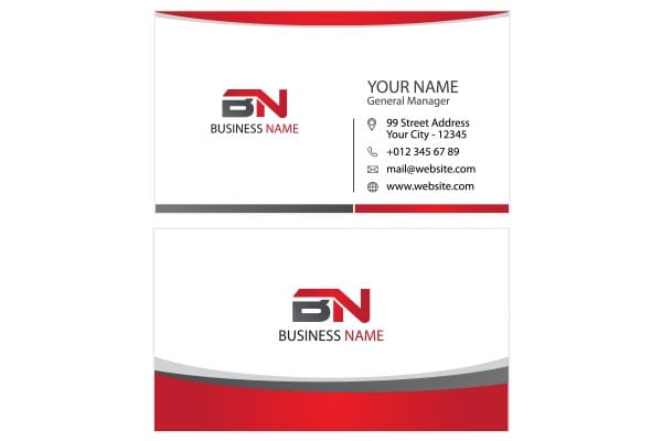 classic business card