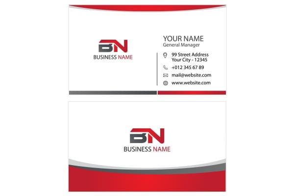 classic business card