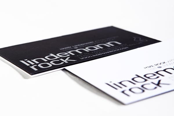 embossed business cards