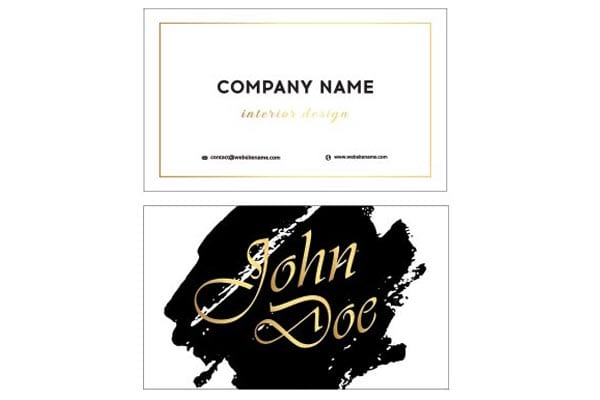 typographics business cards